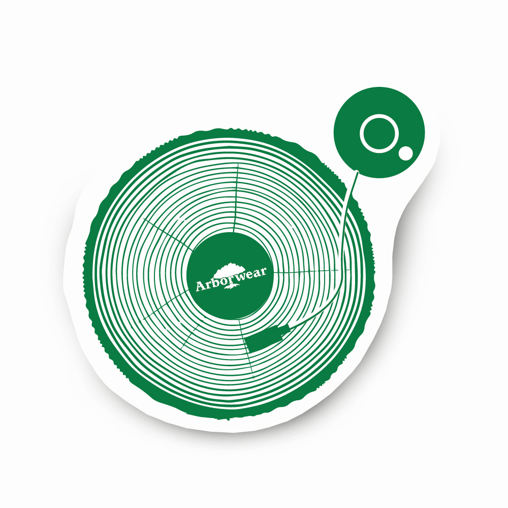 3.5" Arborwear Turntable Sticker