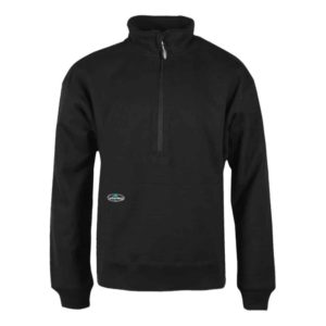 Cotton Double Thick Half Zip Sweatshirt
