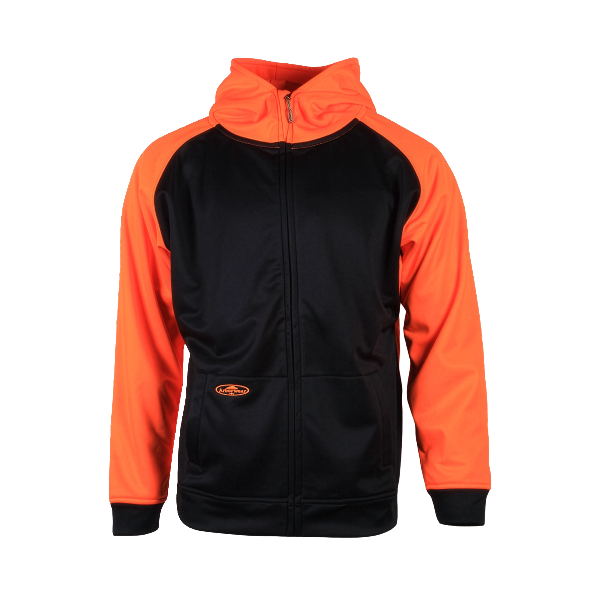 Tech 2-Tone Double Thick Hooded Full Zip Sweatshirt