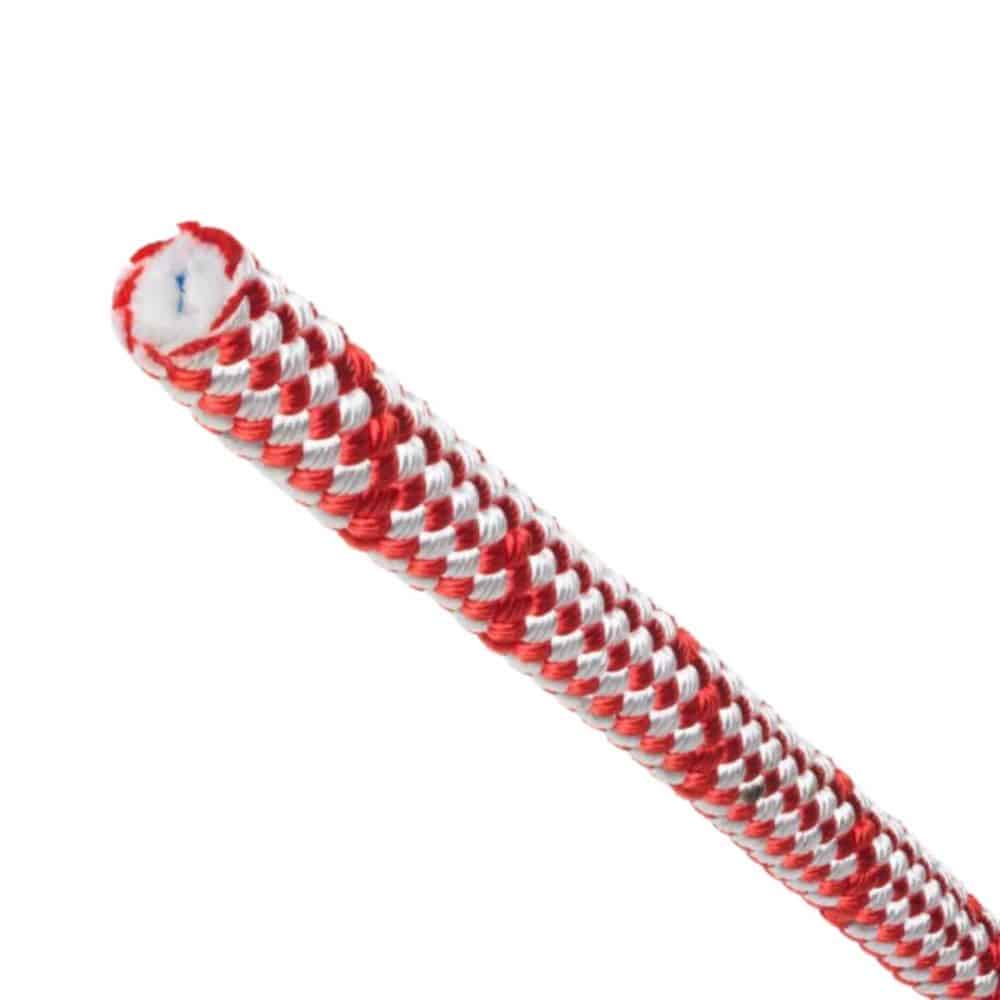 Teufelberger Sirius Bull Rope 12mm white/red, cut, Coil, 50m
