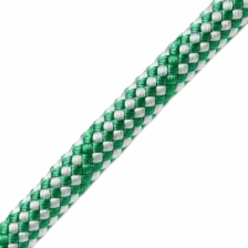 Teufelberger Sirius Bull Rope 18mm white/green, Coil, 60m