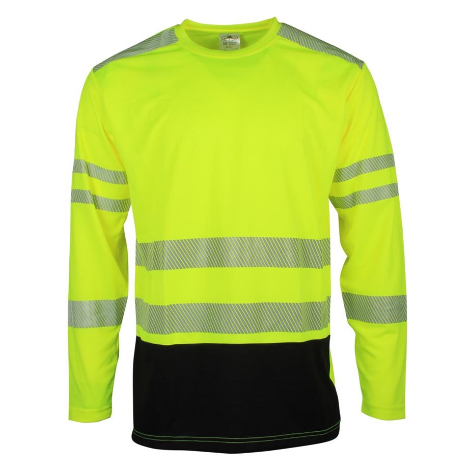 Premium 2-Tone Long Sleeve T-Shirt HVSA Class 3