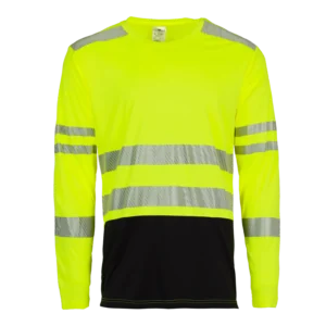 Premium Shade 2-Tone Long Sleeve T-Shirt HVSA Class 3