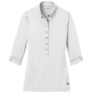 OGIO Women's Gauge Three-Quarter Sleeve Polo