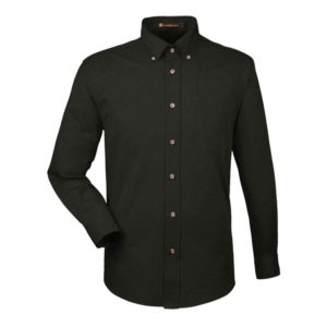 Harriton Men's Easy Blend Twill Shirt with Stain-Release