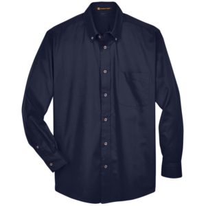 Harriton Men's Tall Easy Blend Long-Sleeve Twill Shirt